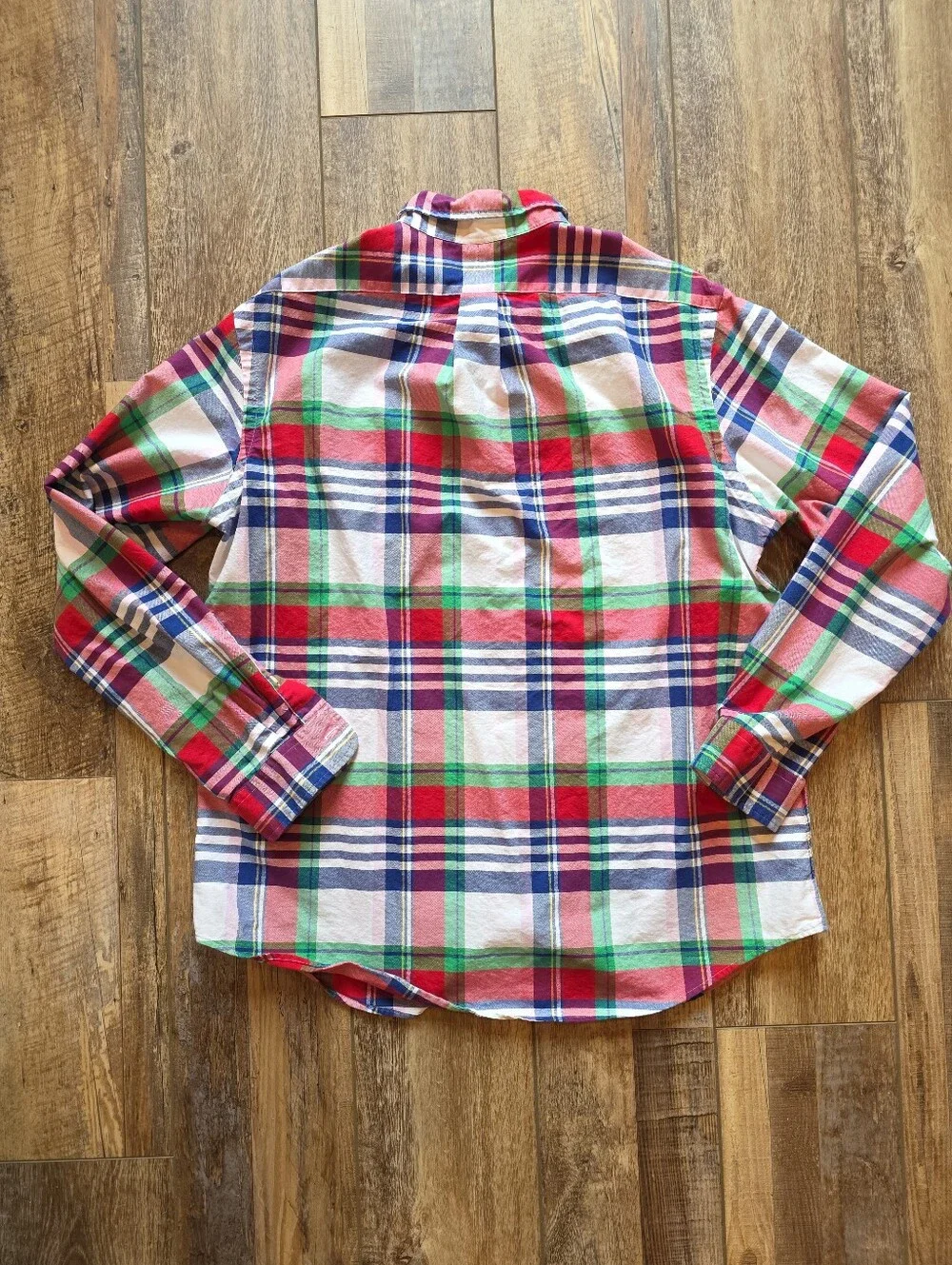 Polo Ralph Lauren - Vibrant Plaid Cotton Oxford Shirt - XL - Multicolor Plaid